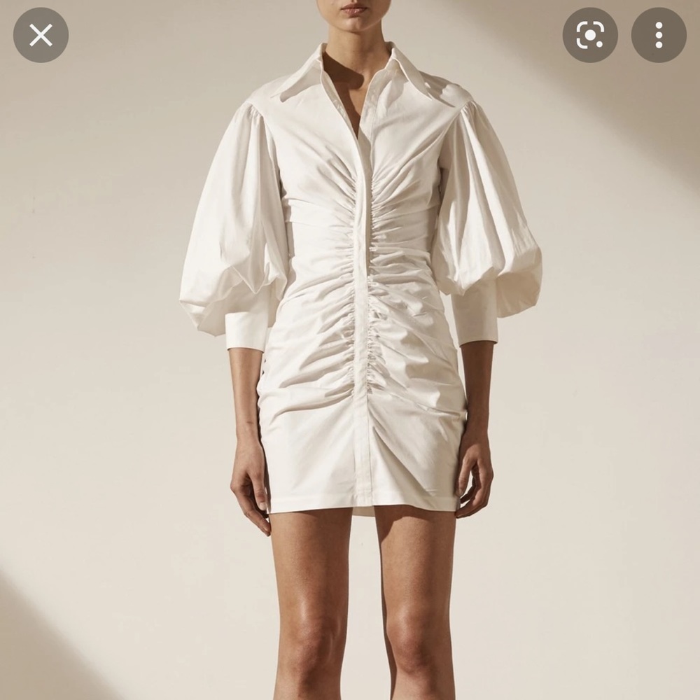 Shona Joy Balloon Sleeve Dress